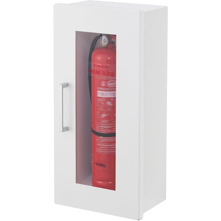 GLOBAL INDUSTRIAL Fire Extinguisher Cabinet, Surface Mount, Fits 2-1/2-5 Lbs. 670597